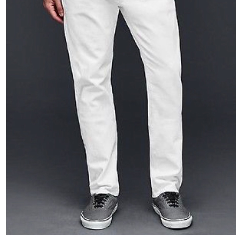 NWT Gap white slim fit jeans 36x34 Super fresh NEW